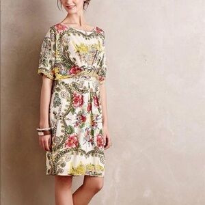Collette Dinnigan Scenic Silk Dress! Size 2. Very rare collab with Anthropolgie